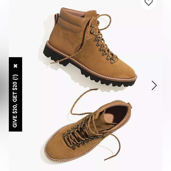 Madewell Citywalk Lugsole Hiker Boot - Picture 1 of 9